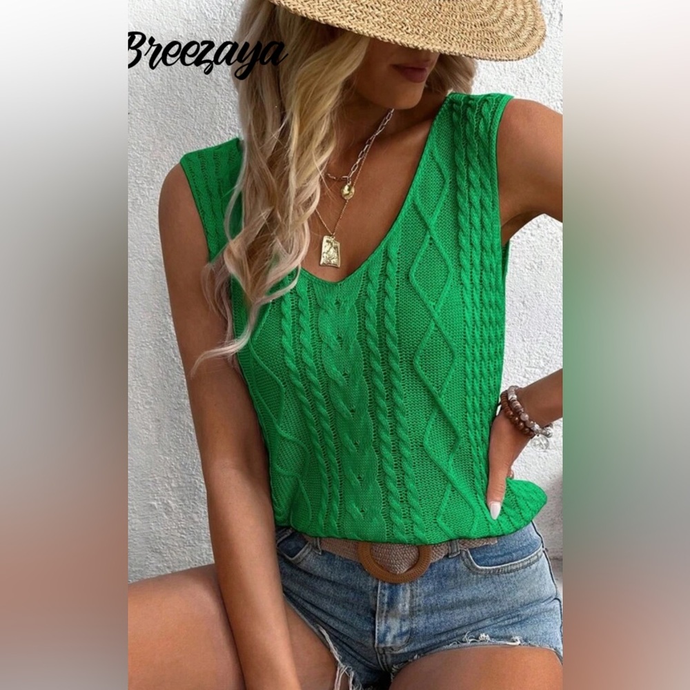 Emerald Knit Tank Top